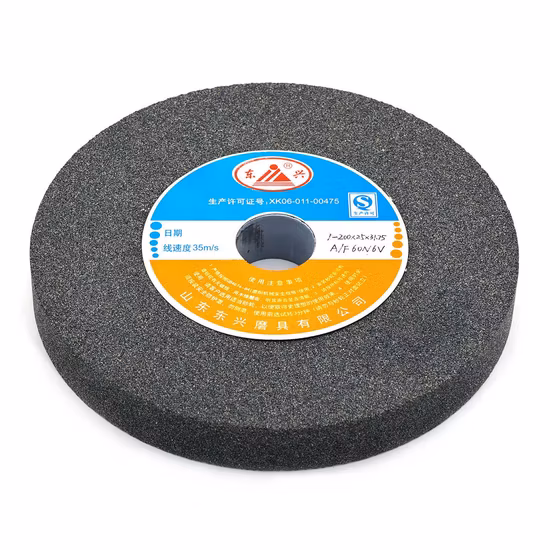 Piedra cerámica vitrificada abrasiva Óxido de aluminio Corindón Carburo de silicio verde Superficie del cigüeñal sin centros Muela abrasiva de banco para hierro fundido